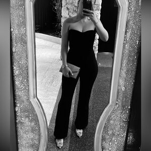 Abercrombie & Fitch Black Strapless jumpsuit
